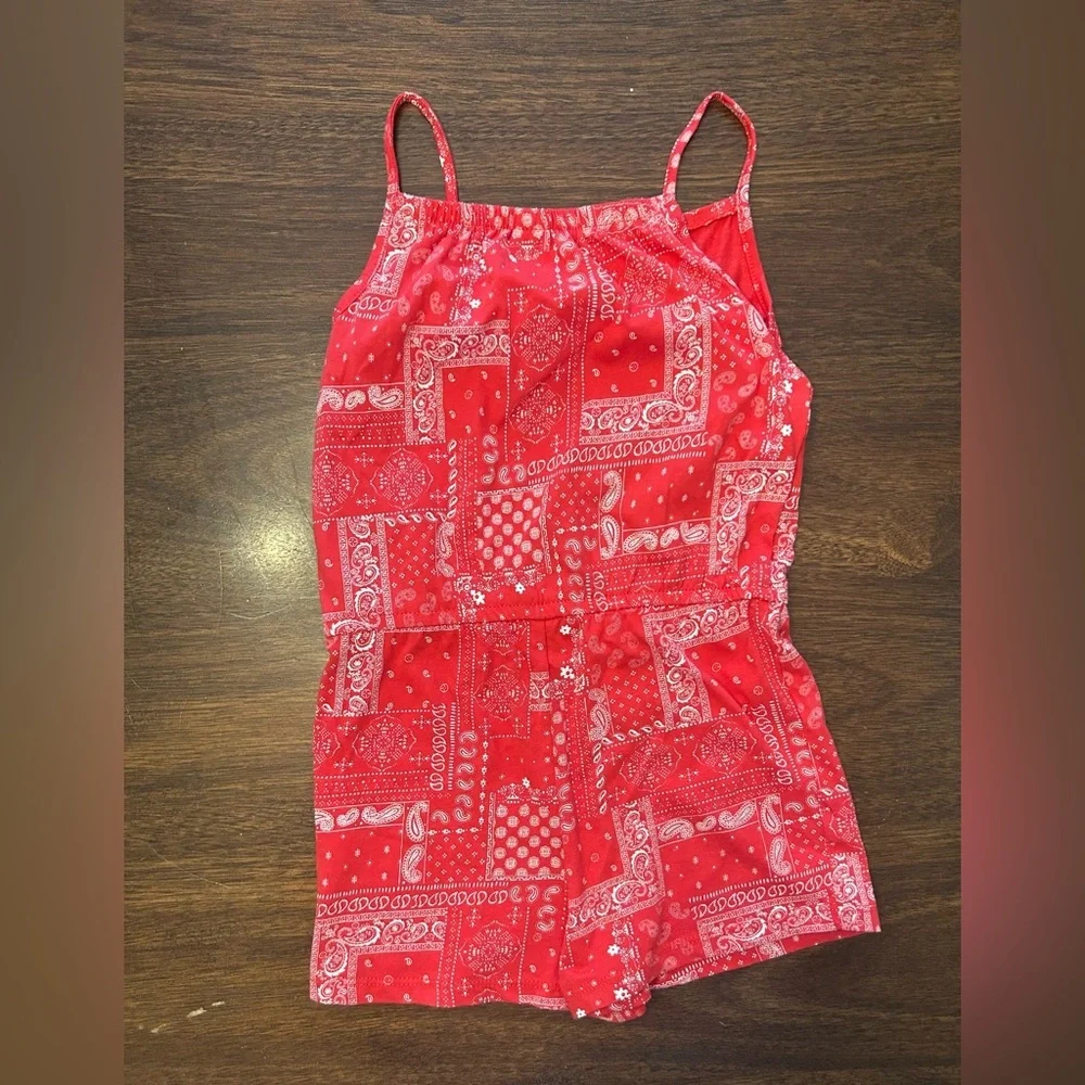OshKosh B'gosh Red Bandana Print Bodysuit 4T